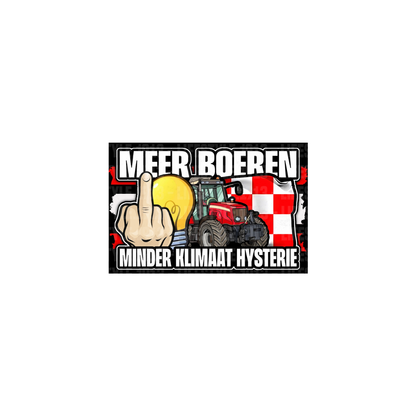 Meer boeren minder klimaathysterie stickers