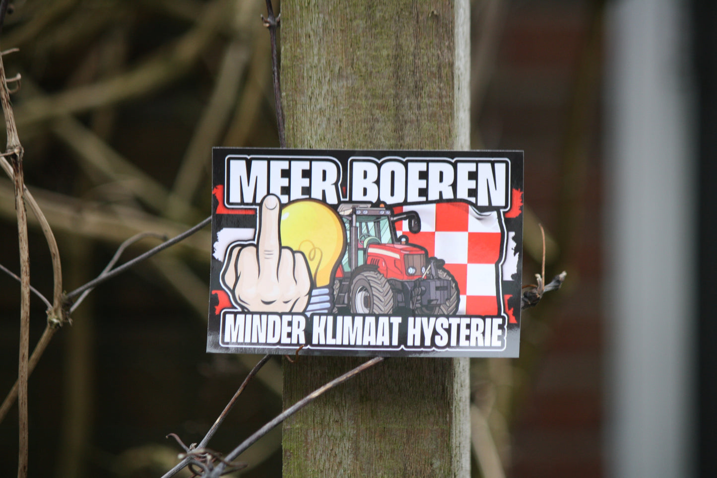Meer boeren minder klimaathysterie stickers