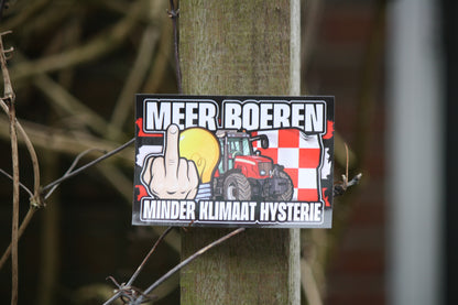 Meer boeren minder klimaathysterie stickers