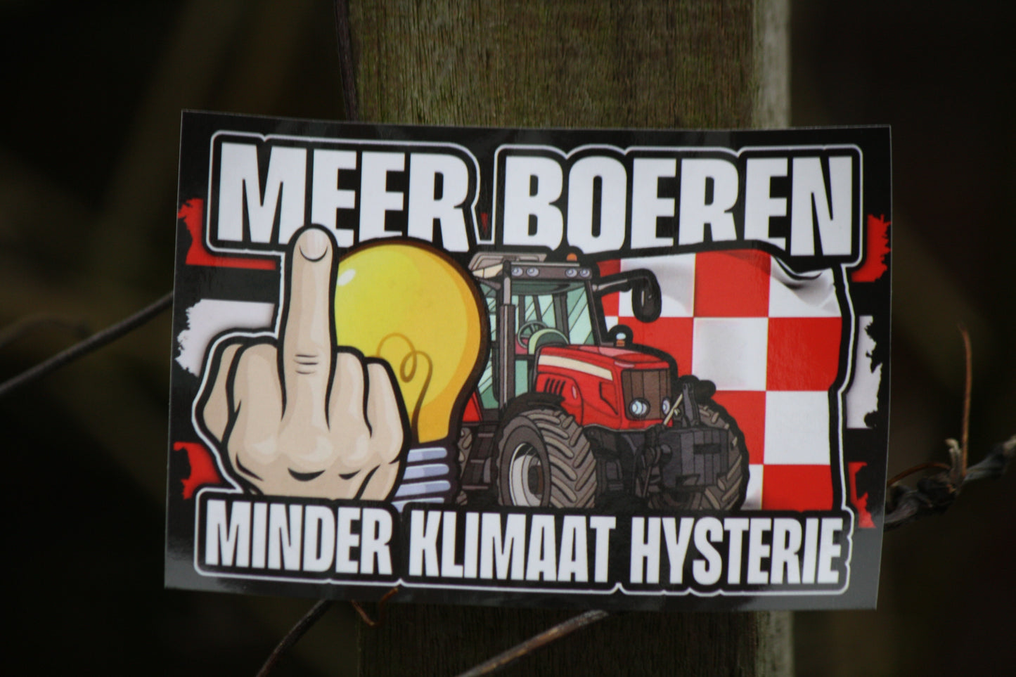 Meer boeren minder klimaathysterie stickers